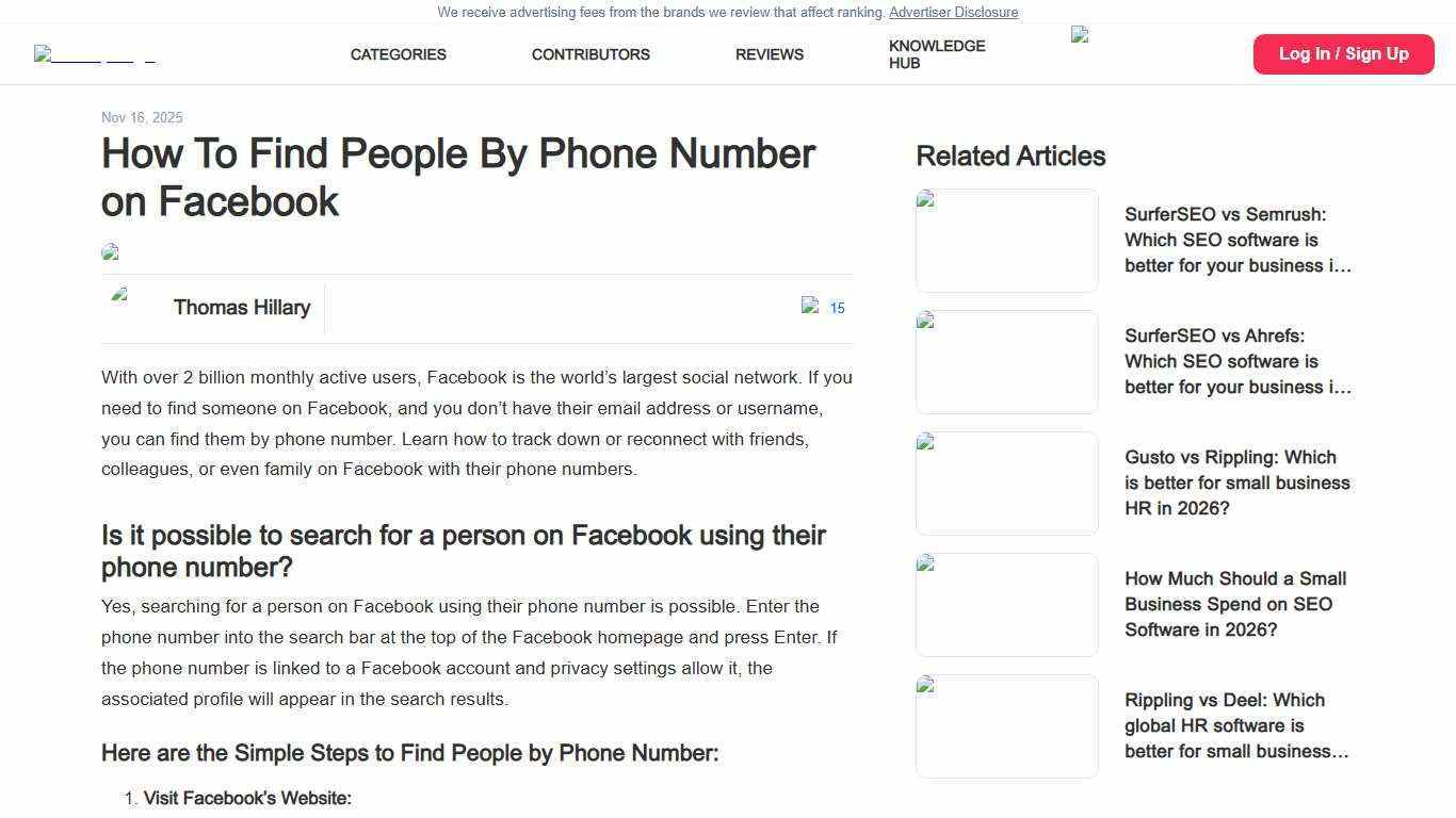 How To Find People By Phone Number on Facebook | Sonary